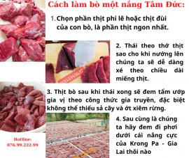  Cách làm bò một nắng Krong Pa - Gia Lai chuẩn nhất 