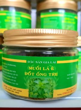  Muối Lá É Đốt Ống Tre Tâm Đức hũ 120gr 